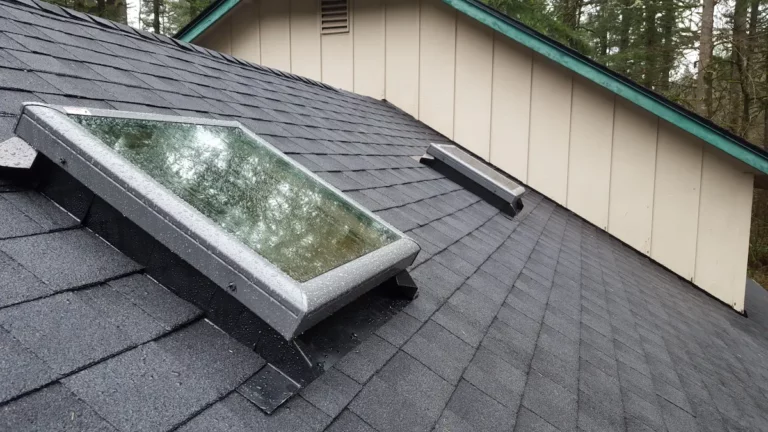 picture of skylight installed on a roof