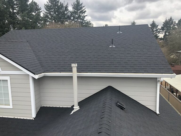 House with a newly installed roof in Lake Oswego