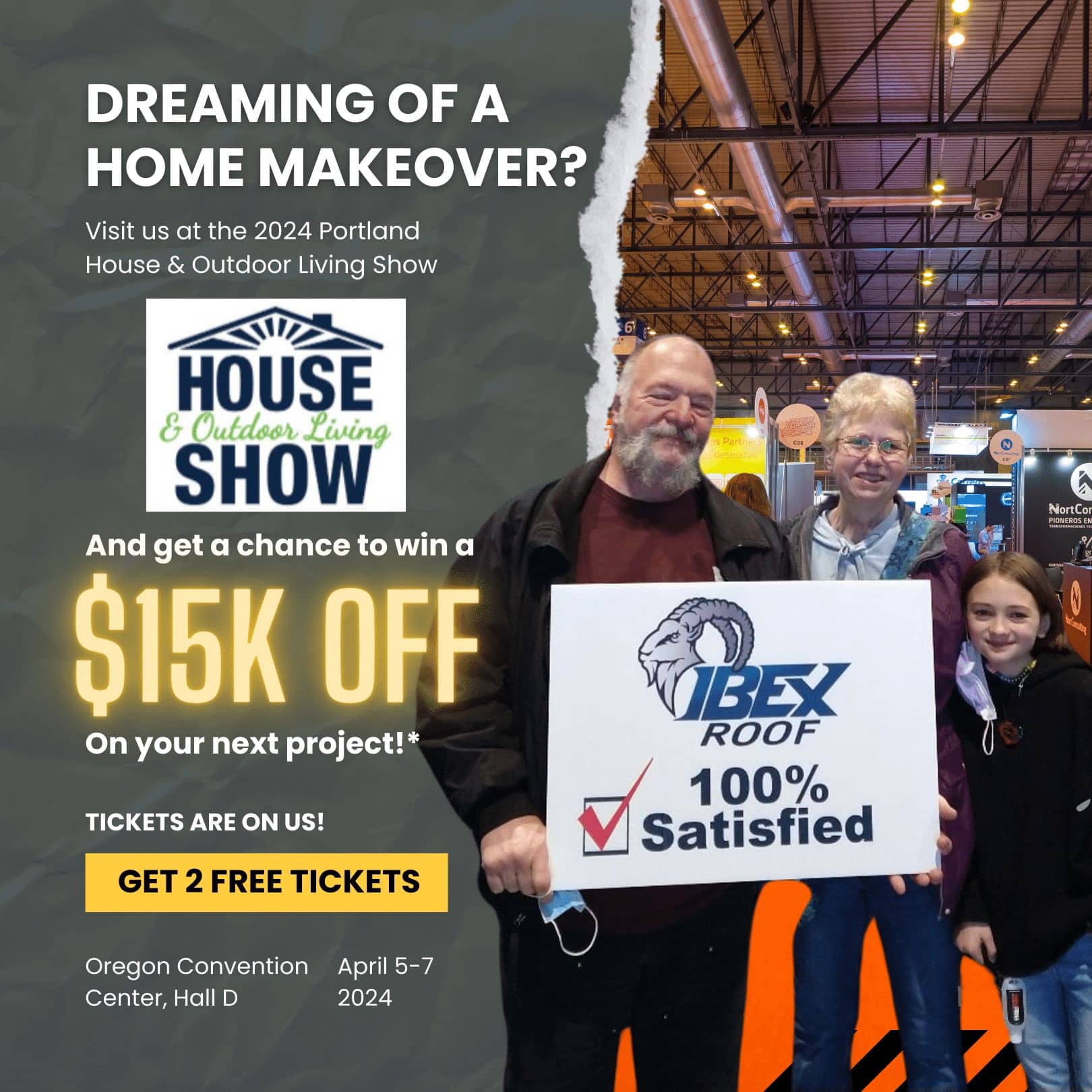 2024 Portland House & Outdoor Living Show IBEX Roof